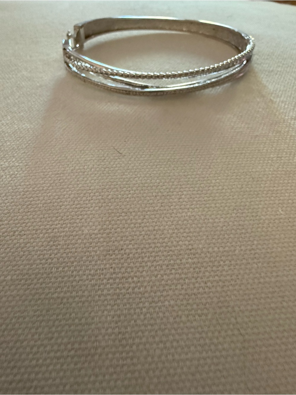 Macy's Silver tone Multi-Row Bangle Bracelet